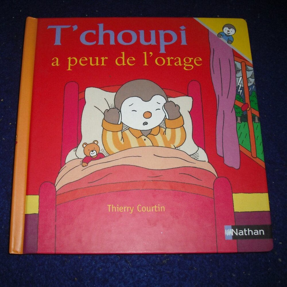 T'choupi a peur de l'orage by Thierry Courtin 1998 French New